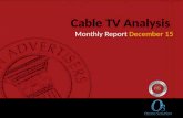 Cable TV Advertising Analysis – December 2015