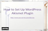 How to Setup Wordpress Akismet Plugin