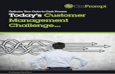 Today's Customer Management Challenge