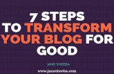 7 steps to transform your blog for good