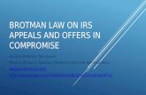 Tax Lawyer, Sam Brotman on IRS Appeals and Offers in Compromise