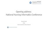 Opening address: National Nursing Informatics Conference, HiNZ 2015