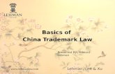 Basics of China Trademark Law & Practice