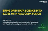Bringing Open Data Science into Excel with Anaconda Fusion