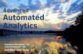 Advanced Automated Analytics Using OSS Tools