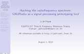 Hacking the radiofrequency spectrum: GNURadio as a signal ...