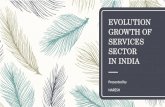 Evolution growth of services sector