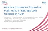 A service improvement focused on frailty using an R&D approach, pop up uni, 3pm, 3 september 2015