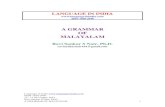 A GRAMMAR OF MALAYALAM - Language in India