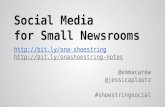 Social Media for Small Newsroom