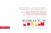 Moving forward equity in health