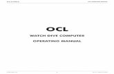 WATCH DIVE COMPUTER OPERATING MANUAL