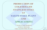 production of cold rolled stainless steel at
