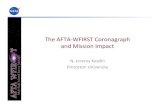 The AFTA-WFIRST Coronagraph and Mission Impact