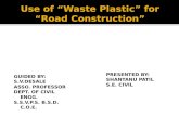 Use of Waste Plastic for Road Construction by Shantanu Patil