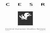 Central Eurasian Studies Review.