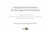 Geographical Indications for Non-Agricultural Products
