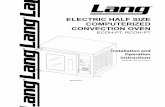 Lang Electric Half Size Computerized Convection Oven