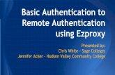 Basic Authentication to Remote Authentication using Ezproxy