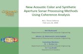 New Acoustic Color and Synthetic Aperture Sonar Processing ...