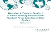 A Water Chemistry Perspective on Flowback Reuse with Several ...