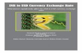 Factors that help to predict INR to USD exchange rate