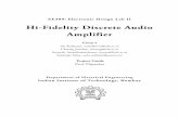 Hi-Fidelity Discrete Audio Amplifier