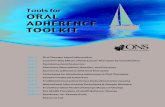 Tools For ORAL ADHERENCE TOOLKIT
