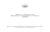 Micro, Small and Medium Industries Policy-2008