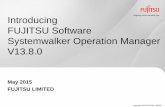 Introducing FUJITSU Software Systemwalker Operation Manager ...