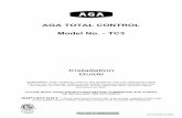 Installation Guide AGA TOTAL CONTROL Model No. - TC3