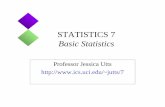 STATISTICS 7 Basic Statistics