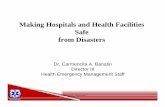 Making Hospitals and Health Facilities Safe from Disasters, Dr ...