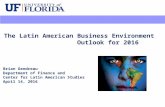 Latin American Business Environment Outlook for 2016