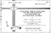 Equations and Algorithms for Meteorological Applications in Air ...