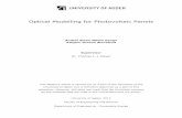 Optical Modelling for Photovoltaic Panels