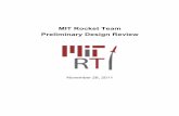 MIT Rocket Team Preliminary Design Review