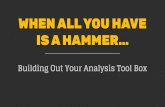 Building Your Analytics Toolbox