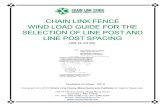 chain link fence wind load guide for the selection of line post and ...
