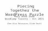 Piecing Together the WordPress Puzzle