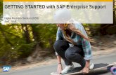 Getting startedwith SAP enterprise support
