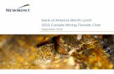 Bank of America Merrill Lynch 2016 Canada Mining Fireside Chat Presentation