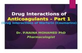 Drug interactions of Warfarin