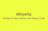 NDLC wikipedia: a bridge from basic markup to the research cycle