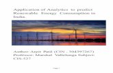 Renewable energy cosumption in india   analysis
