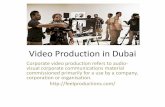 Video production in dubai