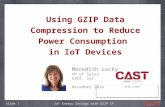 Using GZIP Data Compression to Reduce Power Consumption in IoT Devices