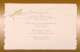 Letterpress Wedding Invitation, Custom Deckle and Hand Tipping