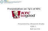 Presentation on 7p’s of kfc