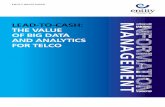 The Value of BIG DATA ANALYTICS FOR TELCO
